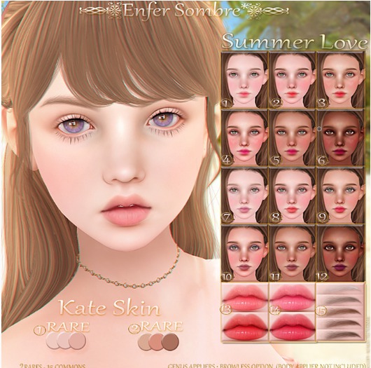 (Enfer Sombre*) Genus Skin applier - Bronze - Hina (12)
