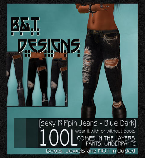 B&T -=<RiPpin-Jeans>=- BLUE dark