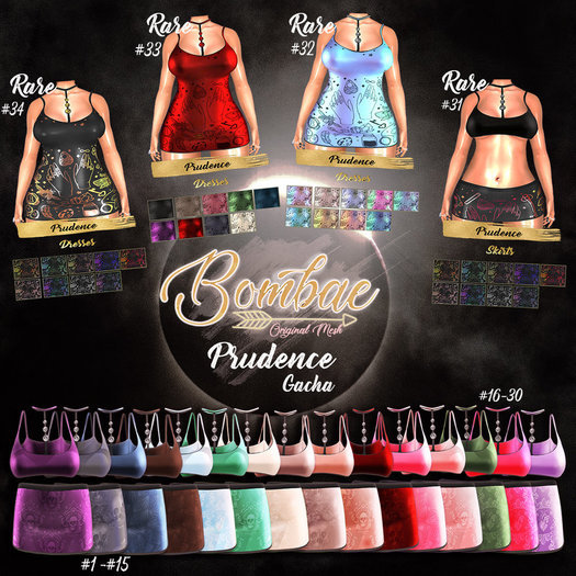 33. {Bombae} Prudence {Colored Dresses} RARE