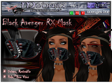~ Medusa Accessories ~ Black Avenger RX Mask (Boxed)