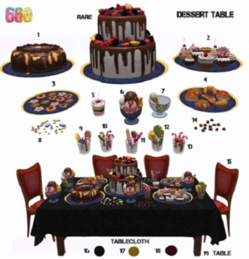 9 [666] Desserts table