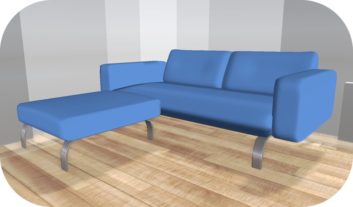 IOS Dafne Couch Blue