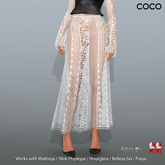 *COCO*_LaceMaxiSkirt_White