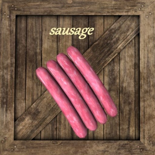 sausage  G&S  storage - vendor crate bc
