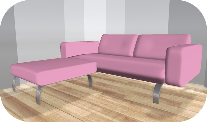IOS Dafne Couch Pink