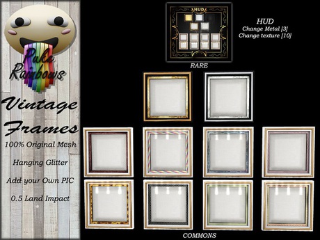 Second Life Marketplace - [PR] Vintage Frame - FULL + HUD - RARE