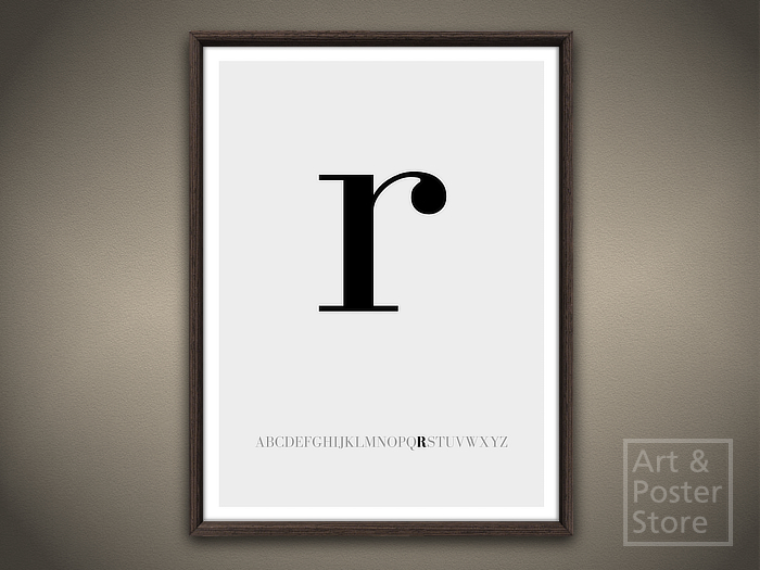 Second Life Marketplace - Lower Case Letter r | Typography Poster ...