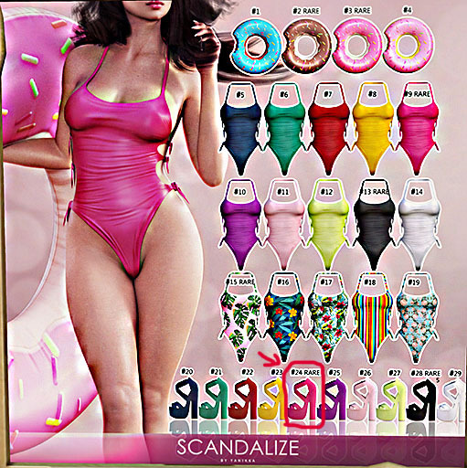 Scandalize.SUMMER FEST. HEELS . FREYA #24 RARE