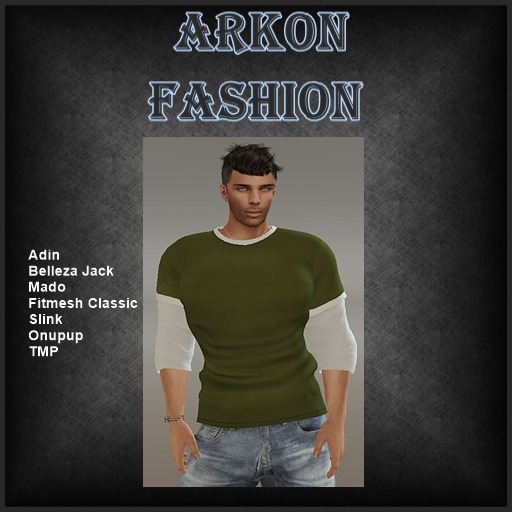 Men's Long Sleeve Shirt W green