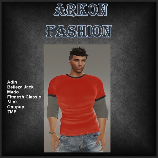 Men's Long Sleeve Shirt orange