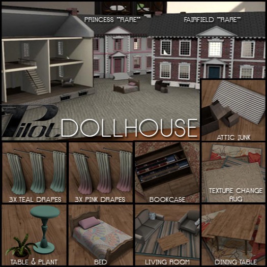 Second Life Marketplace PILOT Dollhouse Attic Junk