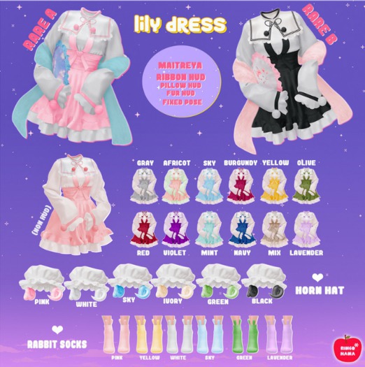 .:RINGO HANA:. - Lily Rabbit Socks Green [M.Lara]