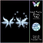 KC Leaf Fairy Wings: Sky
