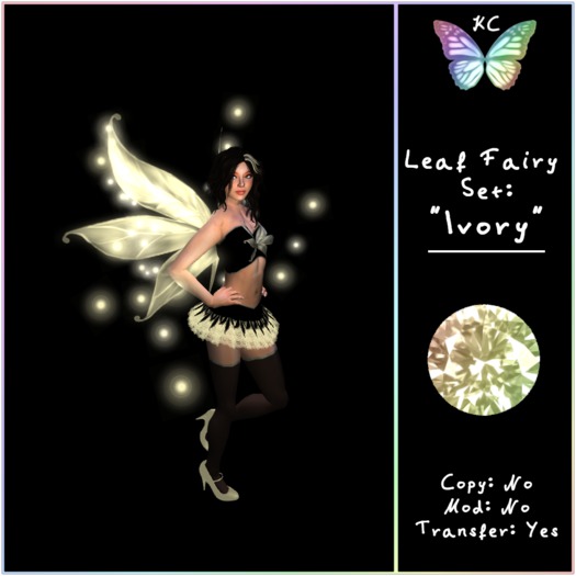 KC Leaf Fairy Set: Ivory