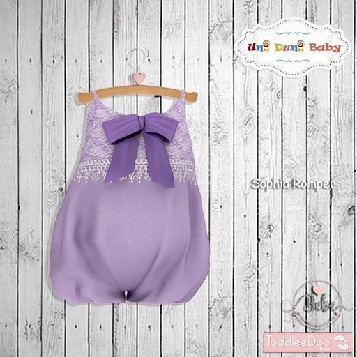 {UDB} Sophia Romper Purple