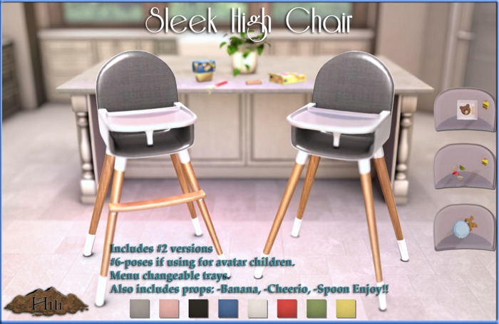 Ant Hill_ Sleek High Chair (Red) 