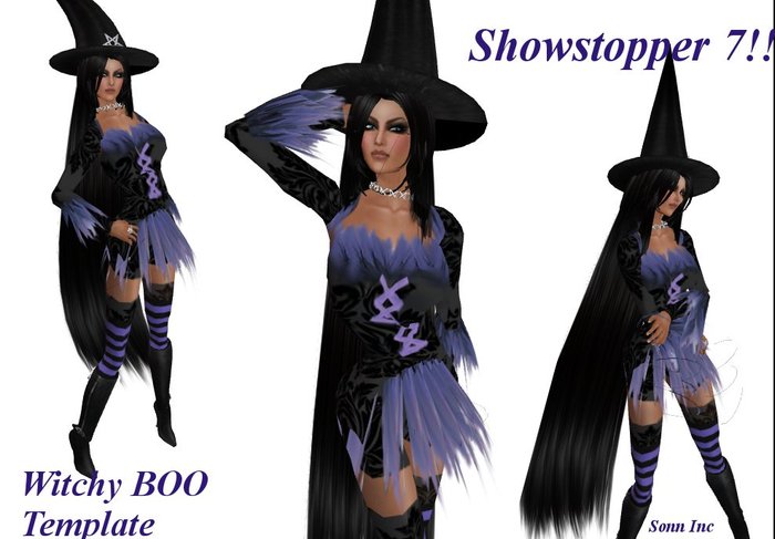 Showstopper7 Witchy BOO Template