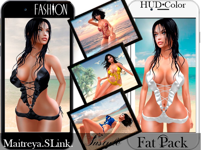 InStyl- Swimsuit-FATPAC v1 HUD color (Maitreya ,Slink) 