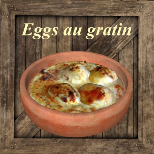 eggs au gratin  G&S storage - vendor crate bc