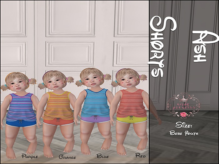 [Nerdy Princess] Ash Shorts - Blue