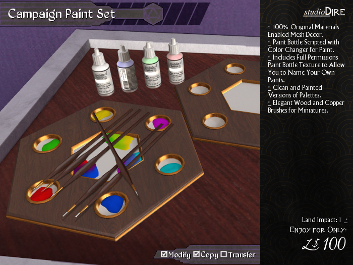/studioDire/ Campaign Paint Set