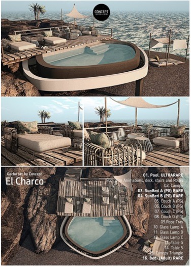 Concept} *04. El Charco. SunBed B. RARE