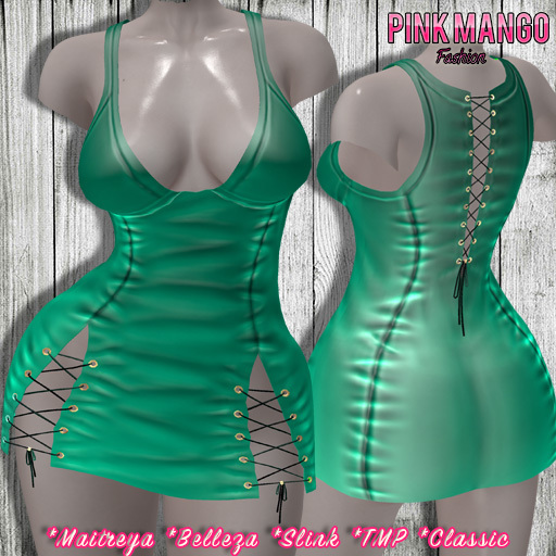 *Pink Mango* Rory Dress GREEN