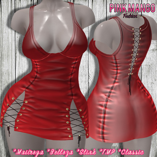 *Pink Mango* Rory Dress RED