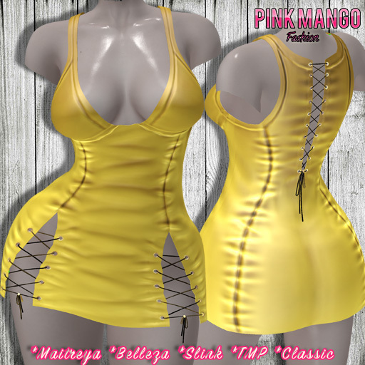 *Pink Mango* Rory Dress YELLOW