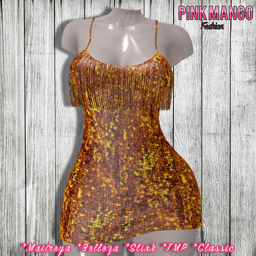 *Pink Mango* Paris FIRE SEQUINS