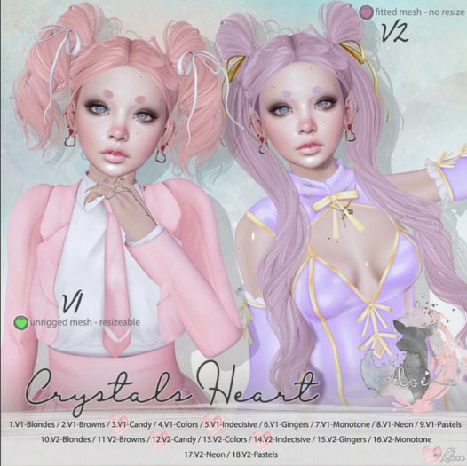 15.Doe: Crystals Heart V2 - Gingers