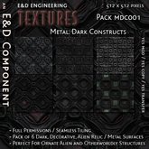 [MDC001] 6 Tarnished Metal Textures Corroded Metal Textures Dark Alien Relic Textures from E&D ENGINEERING