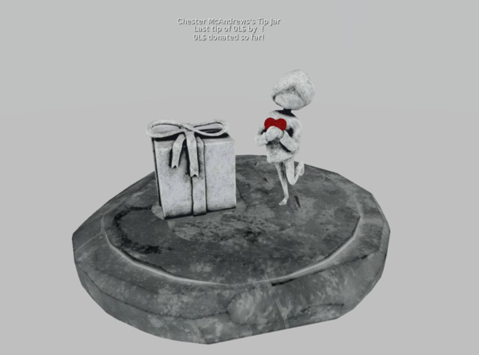 CMA Mesh Tip Jar Heart Gift