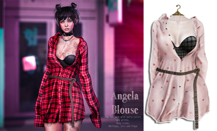 UNA. Angela Blouse Pink