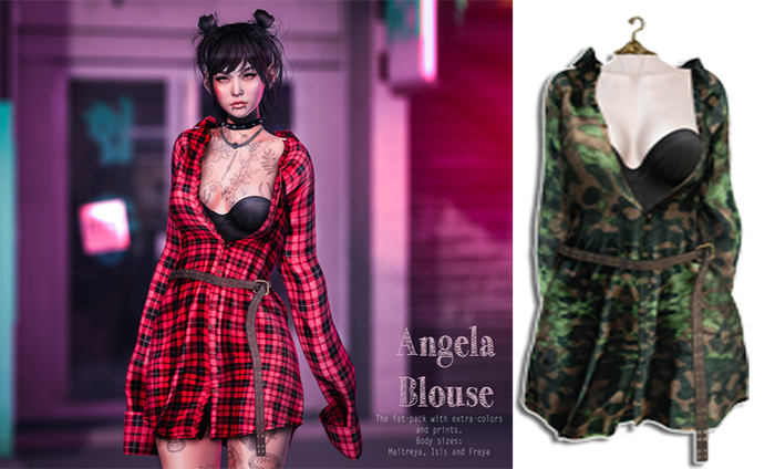 UNA. Angela Blouse Militar