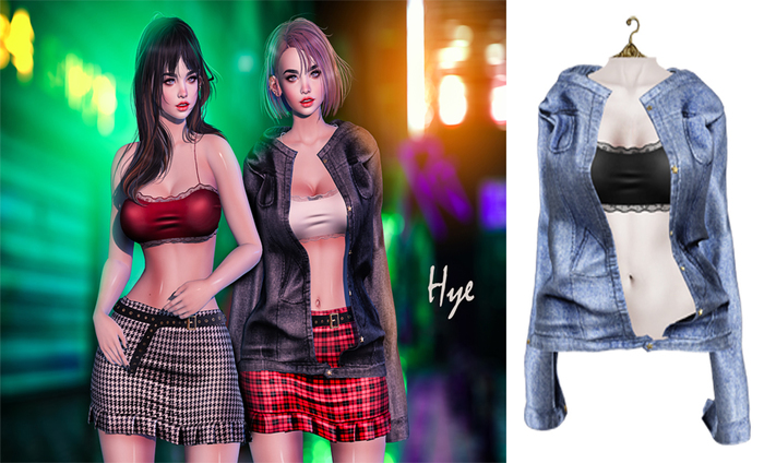 :SK:/:UNA Hye Jacket JeanBlue