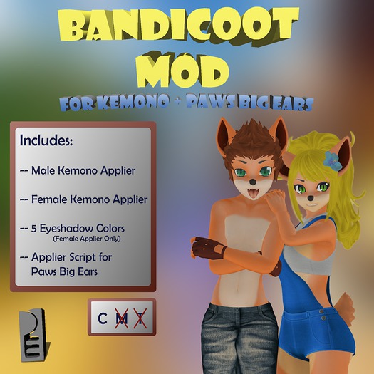 --PEP-- Bandicoot Mod for Kemono + Paws Big Ears