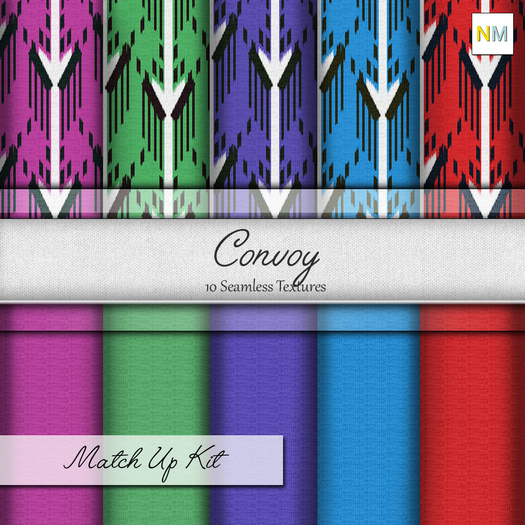 Convoy Matchup Kit 10 Seamless Fabric Textures NM