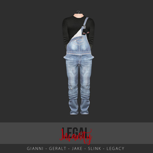 Legal Insanity - Jed light blue Overall