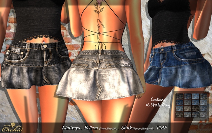 Skirt Geny HUD *ORCHID*