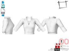 Dae Obj FBX For Standing Collar Crop Jacket With Top Under Maitreya, Voluptuous, Belleza, Tonic