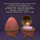 Faberge Egg Birthday Cake Surprise Pink