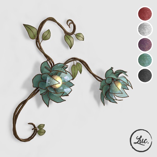 (Luc.) Crawling Lotus Lamp, Double [add]
