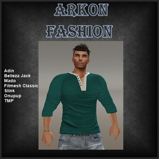 Mens longsleeve shirt Wim green