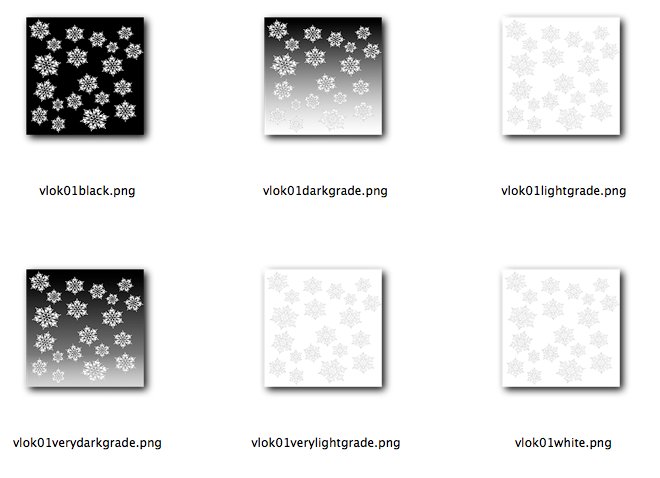 Textures (7) Snowflake -01 series