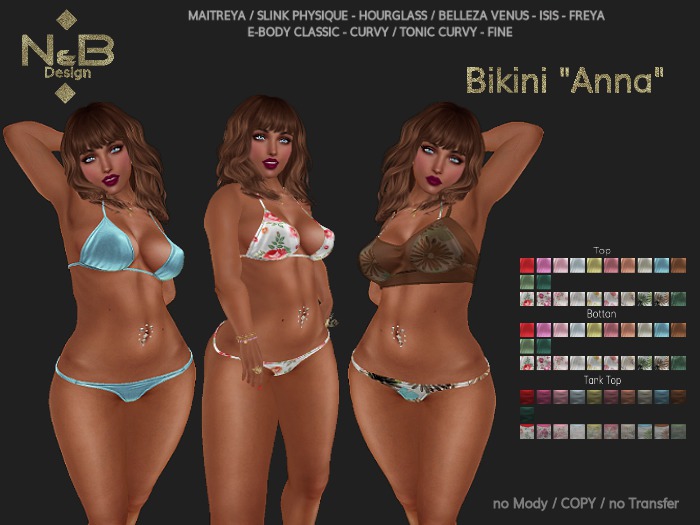 *N&B Design* Bikini "Anna" with HUD
