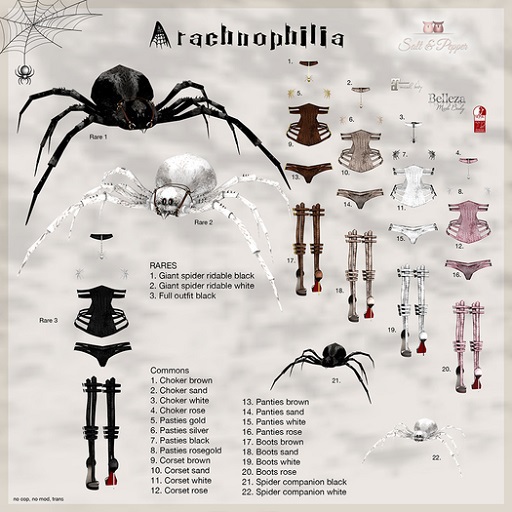 S&P Arachnophilia Pasties BV rosegold (rez to unpack)