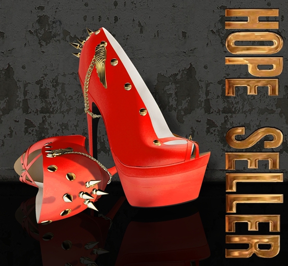 [HS] ANGEL HEELS RED