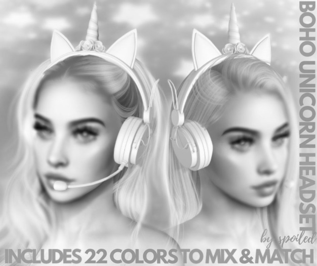Spoiled - Boho Unicorn Gaming Headset Fatpack DEMO