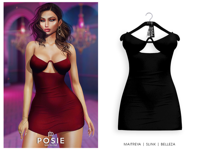 POSIE - Marie Mini Dress .ONYX